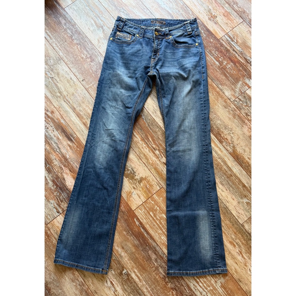 Rock & Roll Cowgirl Jeans Womens 29 Mid Rise Bootcut Sequin Western W1-2330